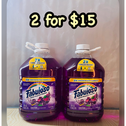 (2) Fabuloso Multi-Purpuse Cleaner 128 fl oz each 2 for $15 or $8 each