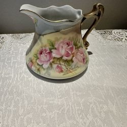 Royal Rudolstadt Prussia Hand Painted Porcelain Creamer (c. 1(contact info removed))
