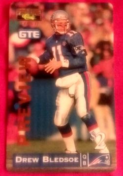 Drew Bledsoe Classic Prepaid Promo Phone Card