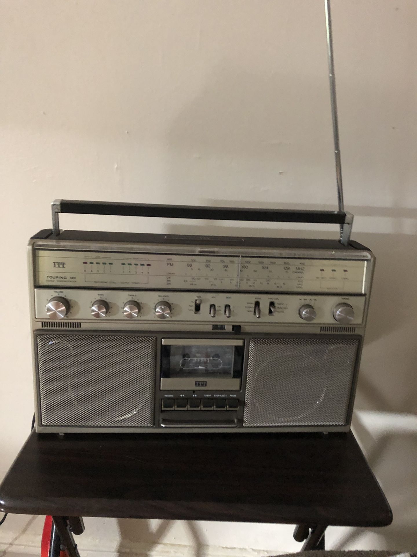 ITT Touring 120 portable radio ๐ป cassette radio.