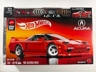 Hot Wheels Brick Shop Mattel - Acura NSX Red LEGO