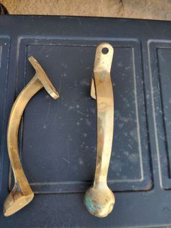7 inch brass handles