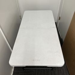 Lifetime 4-Foot Fold-in-Half Height Adjustable Table, Portable for Versatile Indoor or Outdoor Use