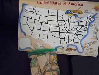 Melissa & Doug Deluxe USA Map Puzzle