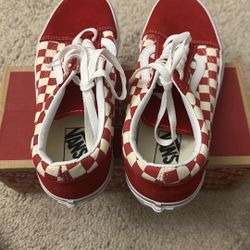 Vans Red Checker