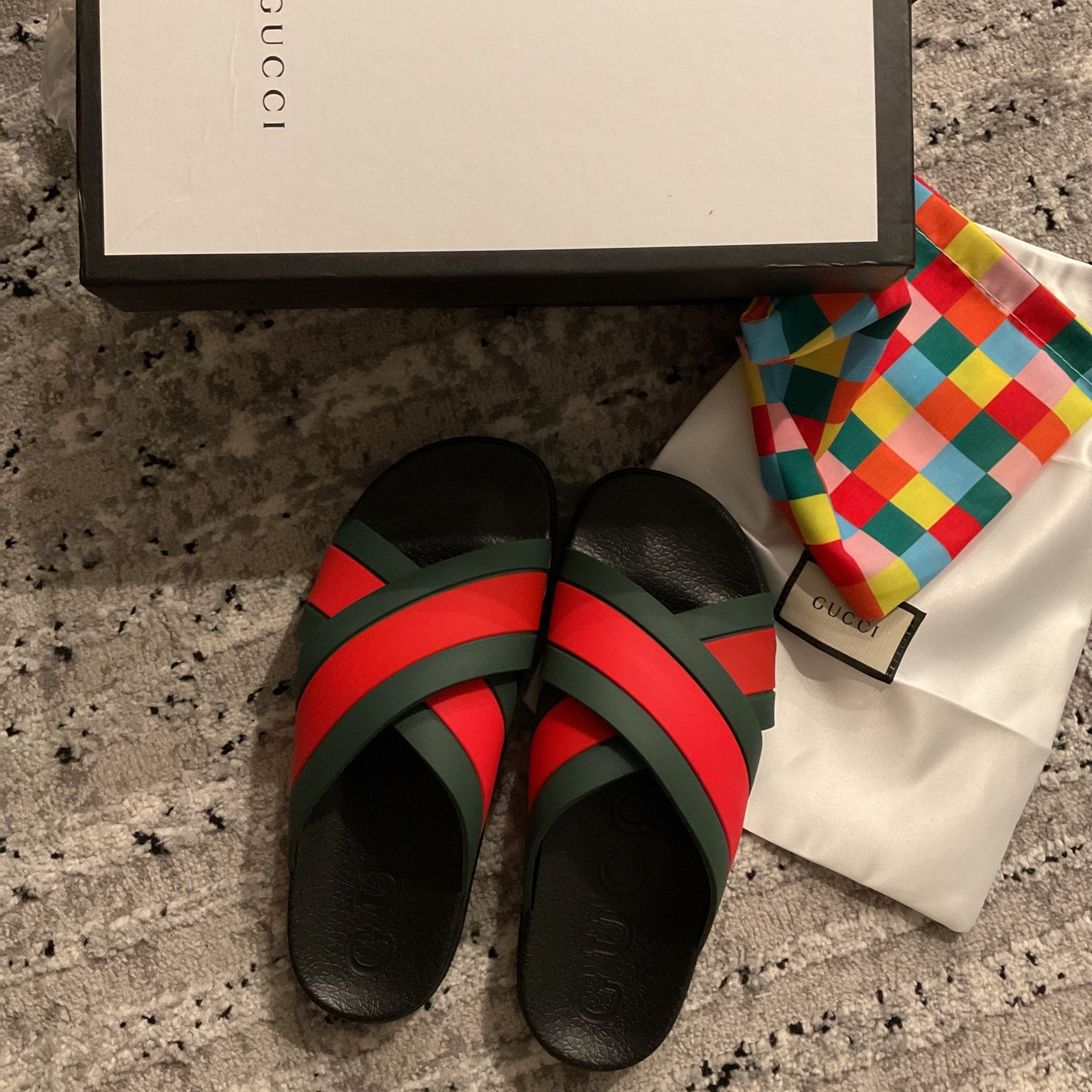 Men’s Gucci Sandles (huarache Style) New Size 41 Fits Size 8 / 8.5