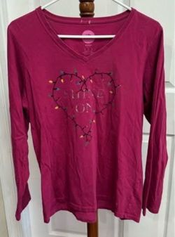 Women’s Long Sleeve Shirt Ugly Christmas Sweater Party size Large just $5