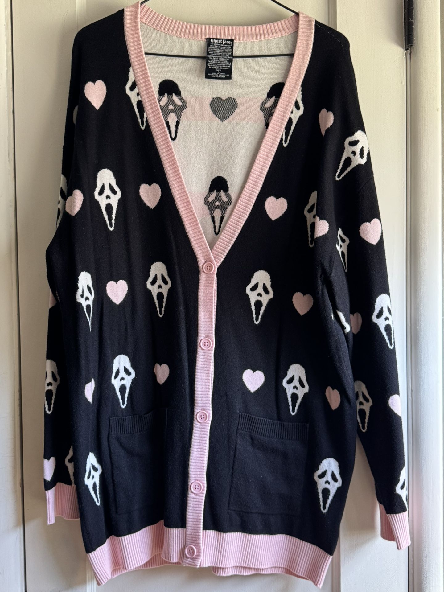 Women’s Ghostface Cardigan scream, cardigan
