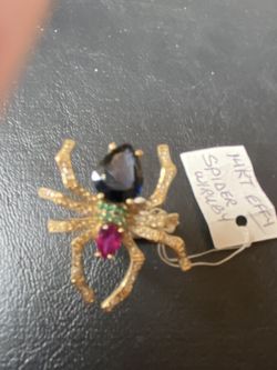 14Kt  Gold Effy Spider Ruby/DIa Ring