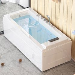 NEW 59in Hydro Massage Jetted Spa Bathtub