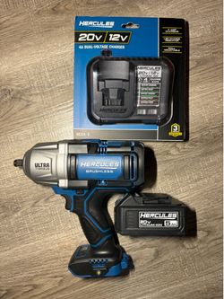Hercules 20v 1/2” Ultra Impact Wrench/5.0 Battery/Charger