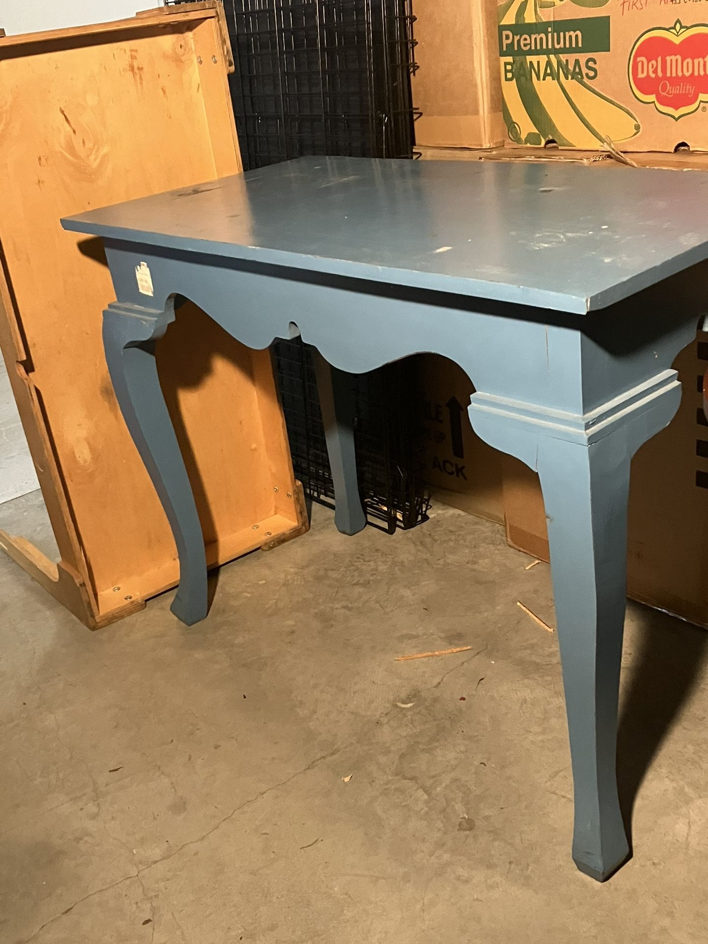 Blue table