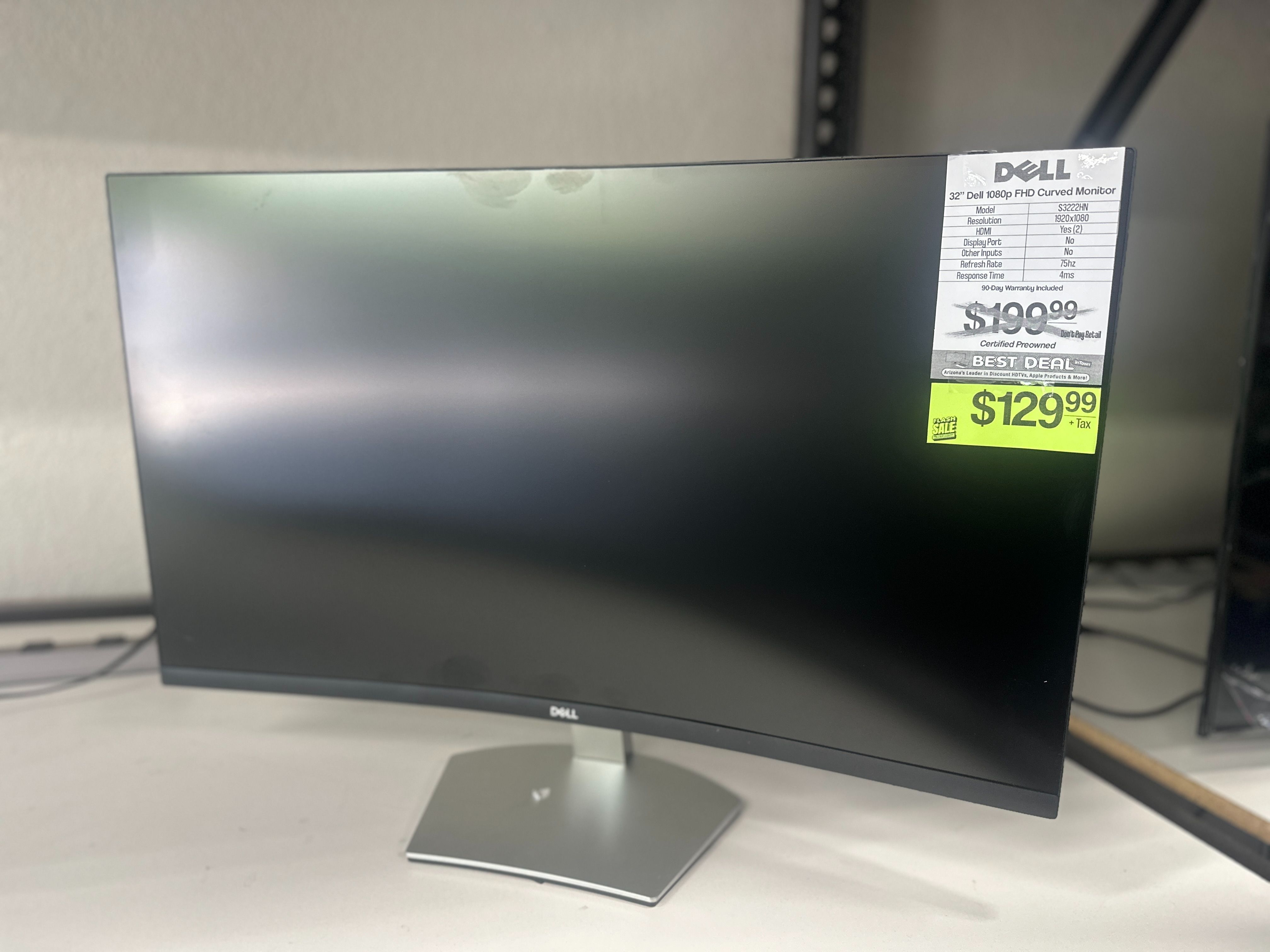 🖥️💻🔥💸HUGE MONITOR SHIPMENT IN! 32" Dell FHD 1080p Curved Monitor S3222HN