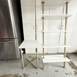 Shelf and Matching End Table