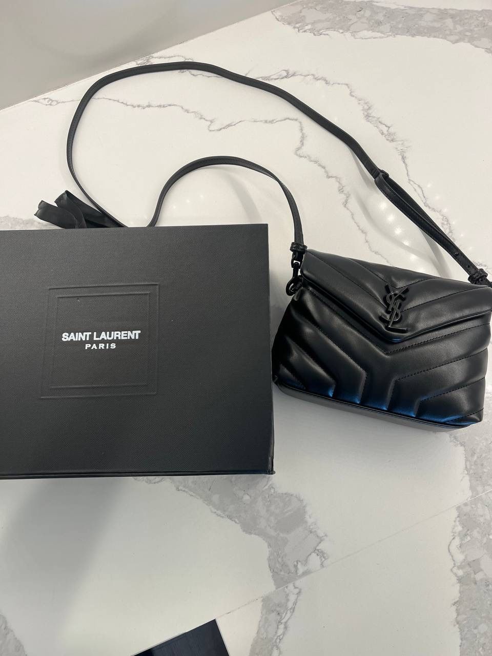 Saint Laurent Loulou Toy Strap Bag in Quilted "y" Leather