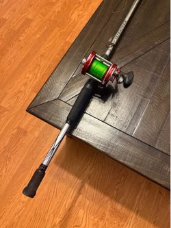 Abu Garcia 6000 series with 7’6 Abu Garcia Vengeance Rod
