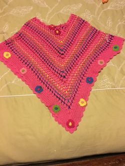 Crochet poncho