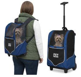 Pet travel carrier- roller backpack
