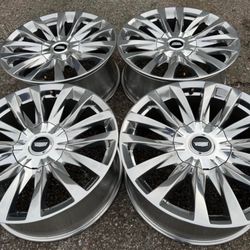 22” Cadillac Escalade Platinum Luxury Wheels Factory OEM New Takeoffs GMC Yukon Rims High Polished 