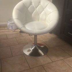 Faux Leather Vanity Chair