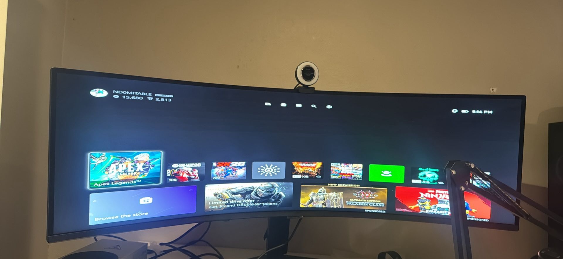 Samsung S9/49 Curved Monitor 49” Be Quiet Fx 900 Light Base