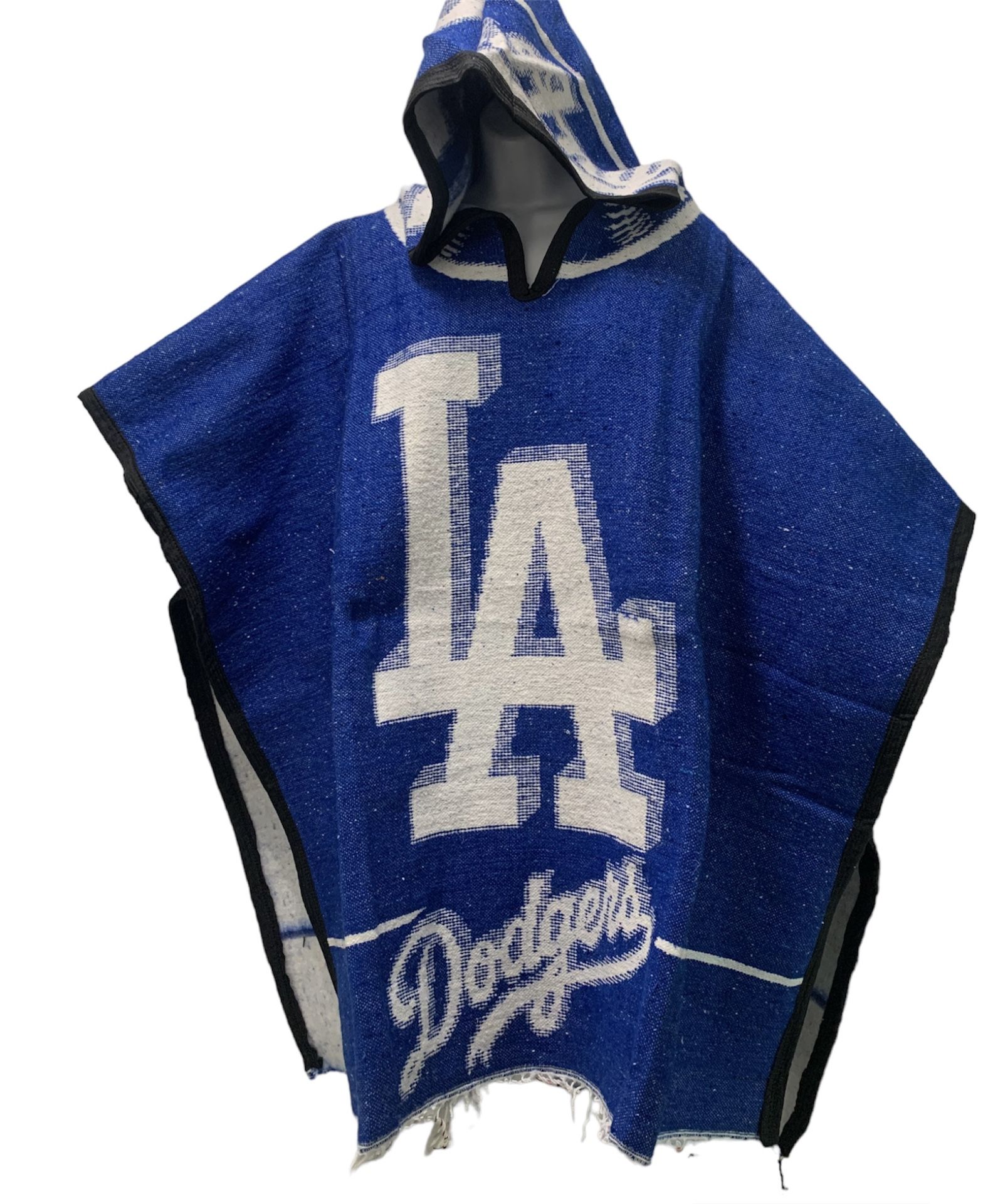 LA Dodgers Poncho Serape With Hoodie One Size Fits All 