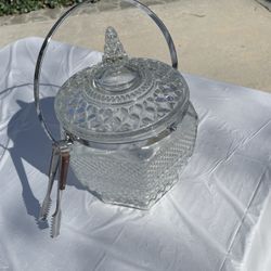 Vintage Ice Bucket Crystal 