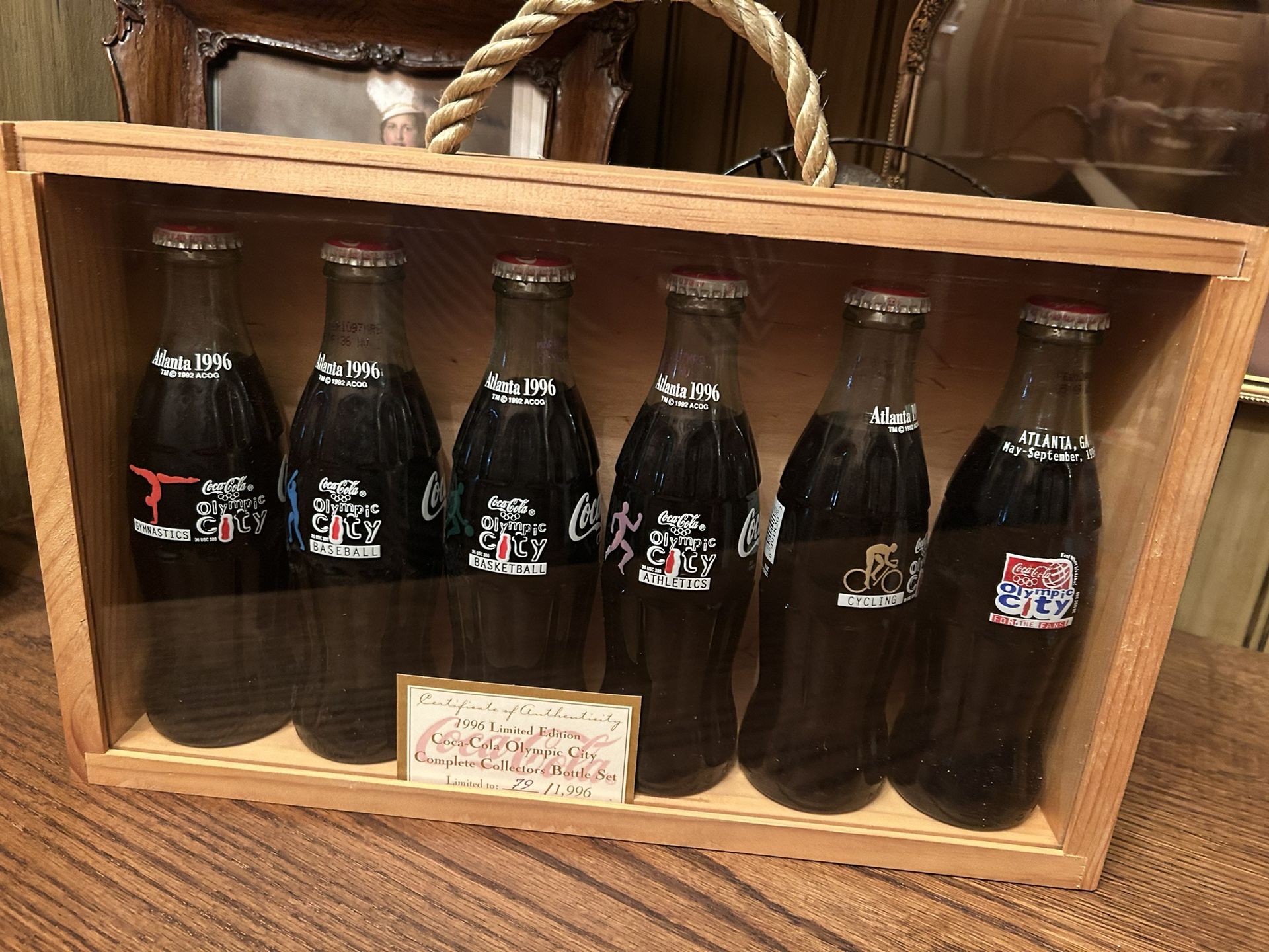 1996 Limited Edition Coca-Cola Olympic City Complete Collectors Bottle Set, 79/1,996