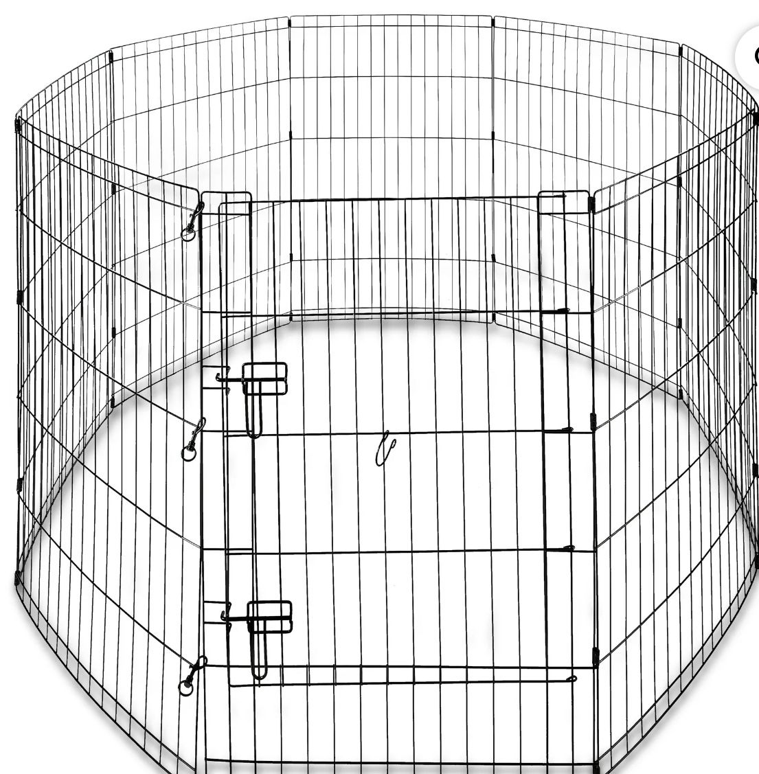 8-Panel Customizable Pet Exercise Playpen with Door, 36 in, for Dogs Up to 70 lbs
