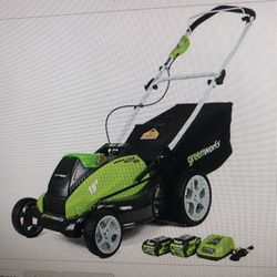 Brand New In The Box, Green works G-Max 19- Inch  40V Cordless Lawn Mower 