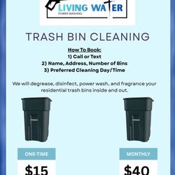 Trash Bin Power Wash