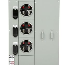 Three Meter 3 Main Electrical Service Panel Siemens WEP3311