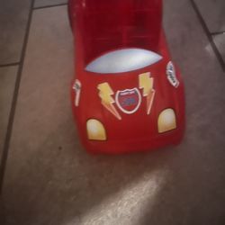 Red Hamster Wheel Car