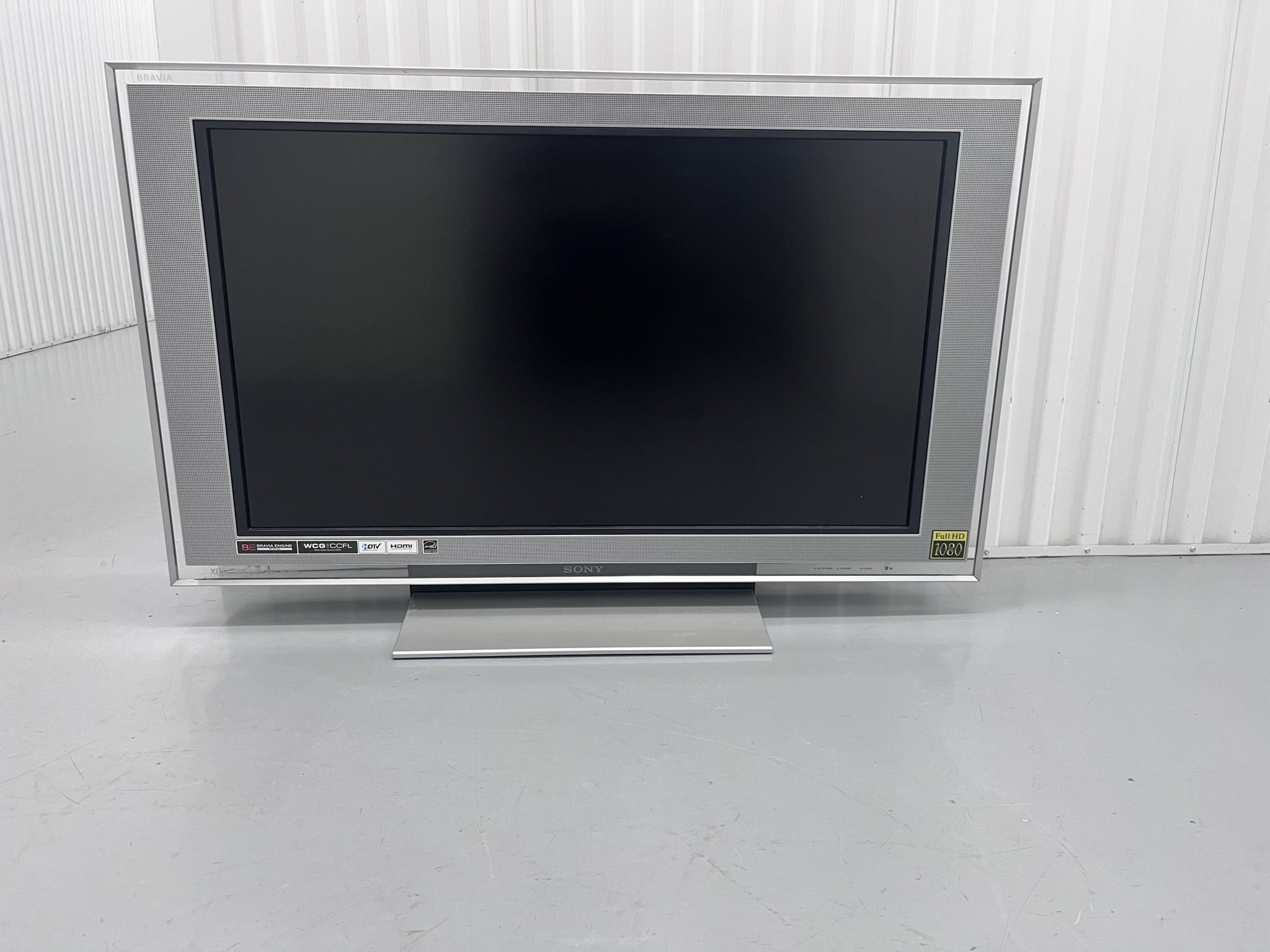 Silver Large Sony TV