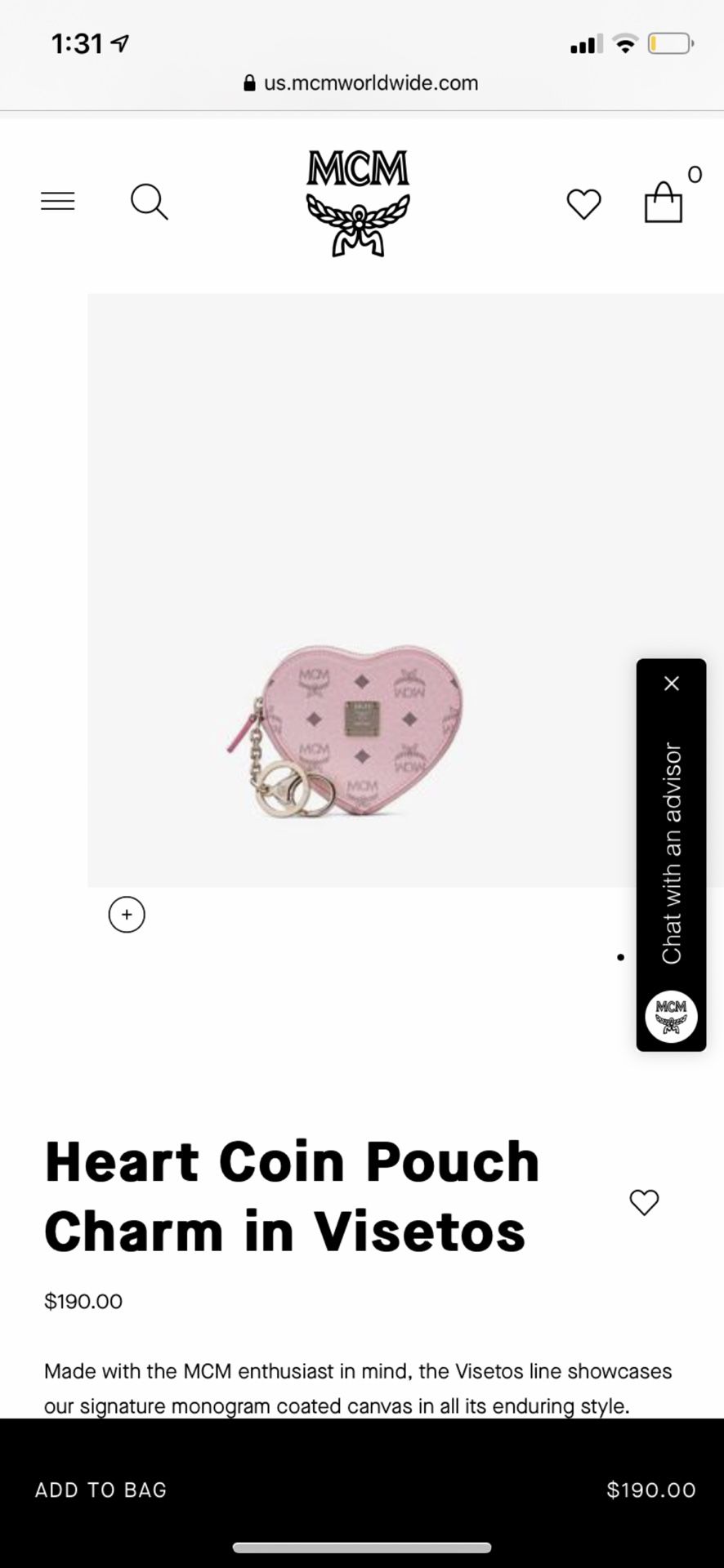 Need Gone ASAP! MCM Pink Heart Coin Pouch In Videos
