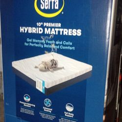 10' queen size hybrid serta mattress brand new in box 