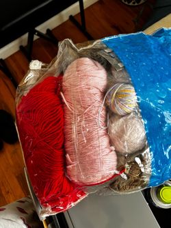 Mixed Yarn Lot – Red, Pink, and More