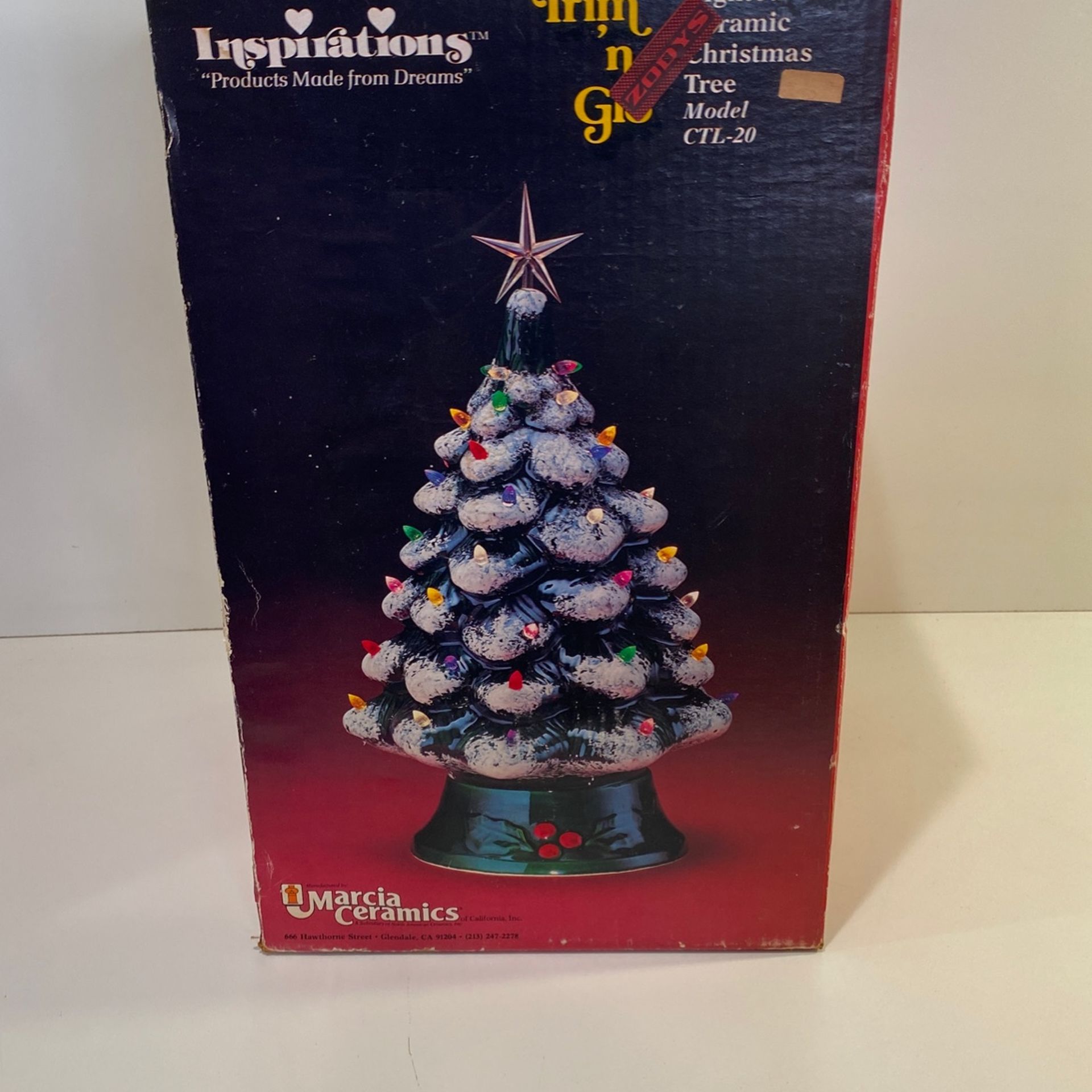 Vintage Ceramic Christmas Tree 1982
