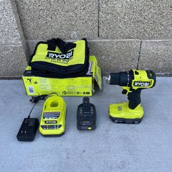 RYOBI ONE+ HP 18V Brushless Cordless Compact 1/2 in. Drill/Driver Kit with (2) 1.5 Ah Batteries, Charger and Bag