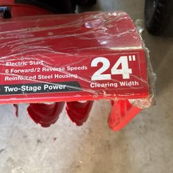 Snowblower One Years Old