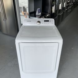 Samsung 7.2-cu ft Reversible Side Swing Door Dryer (White) SQS92