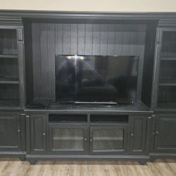 Solid Wood Entertainment Center 