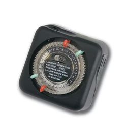 Black Mechanical Timer for Outdoor Landscape Transformer (1-Pack)