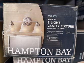 Hampton Bay 3-Light Vanity Fixture, Ashhurst Collection