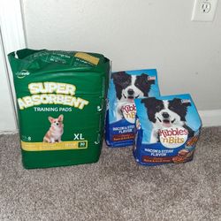 Dog Food & Training Pads