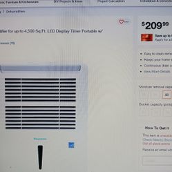 50 pt dehumidifier 