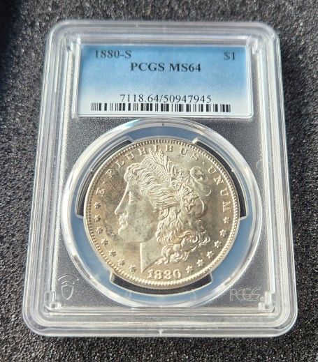 1880 S Morgan Silver Dollar PCGS MS 64