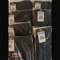 DICKIES   PANTS.  36x32,   36x34