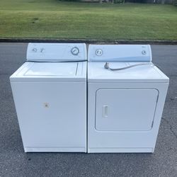 Electric Whirlpool Washer and Amana Dryer Set