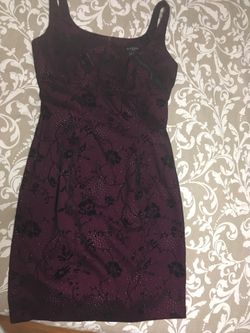 Sparkly Plum & Blk Cocktail Dress